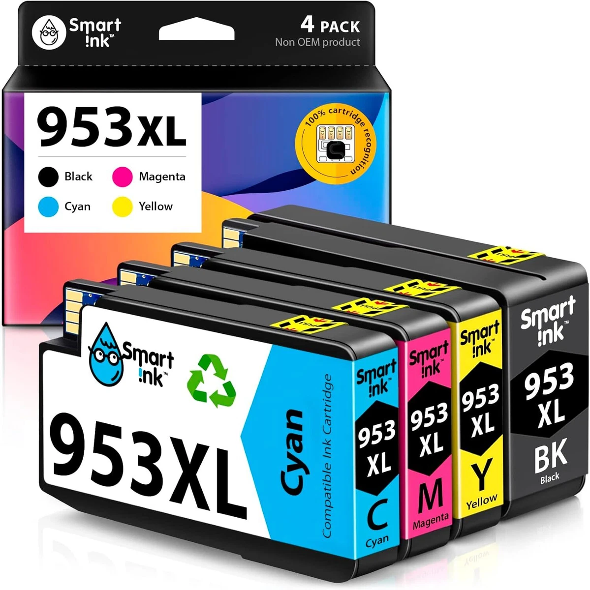 953XL Cartouche d'encre de Compatible pour HP 953 XL Multipack