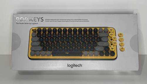 Logitech POP Keys BOLT Wireless & Bluetooth Keyboard Yellow PC/MAC/iPad/Chrome