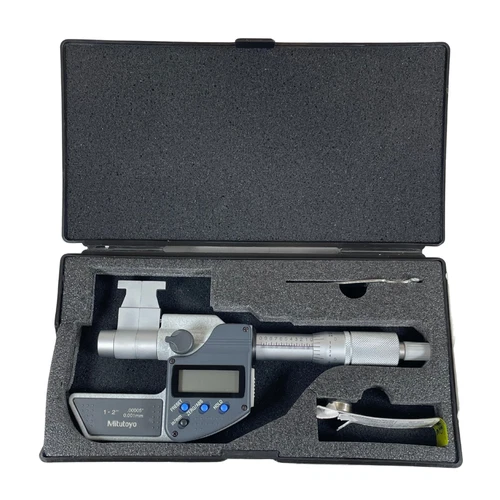 Mitutoyo 345-351-30CAL 1" to 2" Solid Carbide Electronic Inside Micrometer