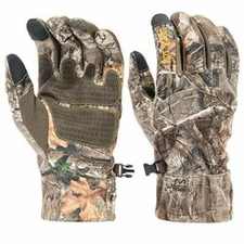 HOT SHOT Men’s Camo Swiftstrike Pro-Text Gloves Realtree Edge Hunting Camouflage