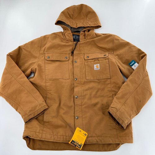 Carhartt Mens Sz Medium Relaxed Fit Washed Duck Sherpa Lined Utility