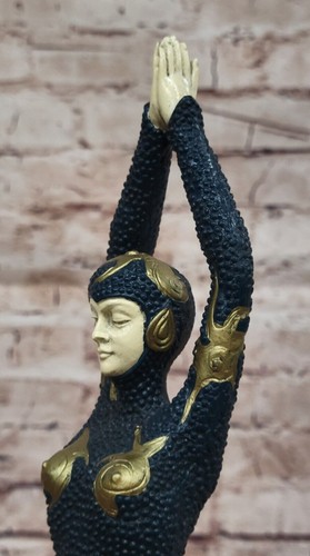Demetre Chiparus Bronze Egyptian Dancer Statue Art Deco Hot Cast Elegant Art NR - 第 8/10 張圖片