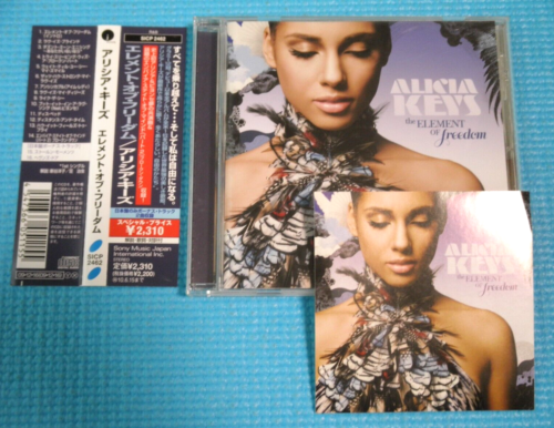 ALICIA KEYS CD The Element Of Freedom w/Bonus Track Mini Sticker Japan SICP-2462 - Zdjęcie 1 z 2