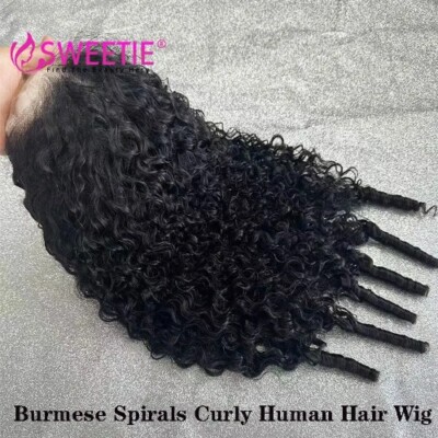 32inch Pixie 13x4 Full Lace Front Wig Curly HD 13x6 Full Lace Human Hair Wigs