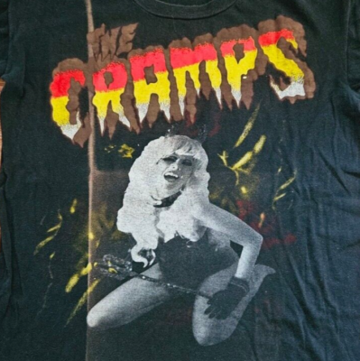THE CRAMPS Tシャツとアルバムセット Rare Vintage 80s The Cramps Punk Rock Date With Elvis Tour T Shirt