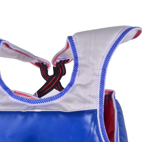 Karate Chest Guard Sanda Martial Arts Taekwondo Reversible Chest Protector - Picture 10 of 47
