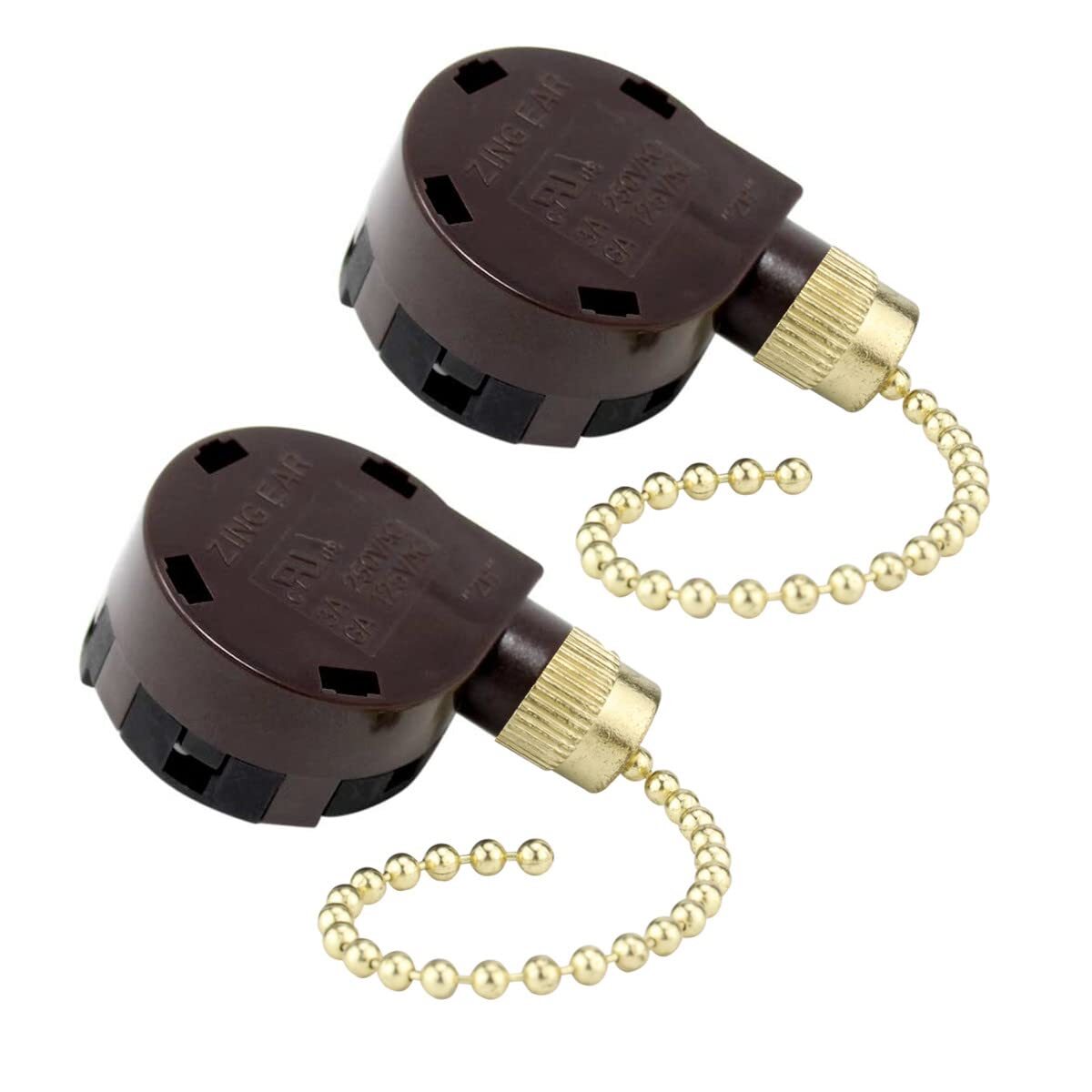 Zing Ear ZE-268S5 4-Speed 5-Wire Pull Chain Ceiling Fan Switch Replacement-image