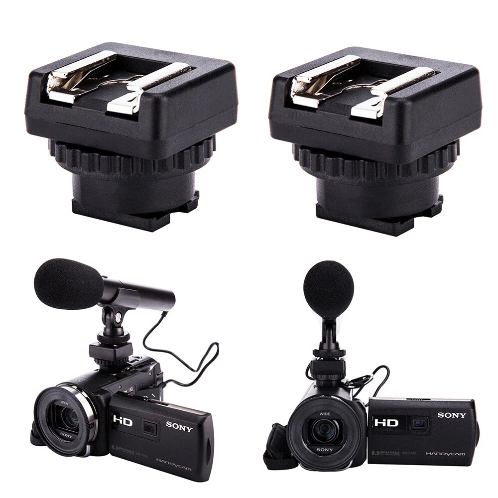 2PCS Cold Shoe Adapter Converter fits Sony HDR-CX900/B FDR-AX100/B