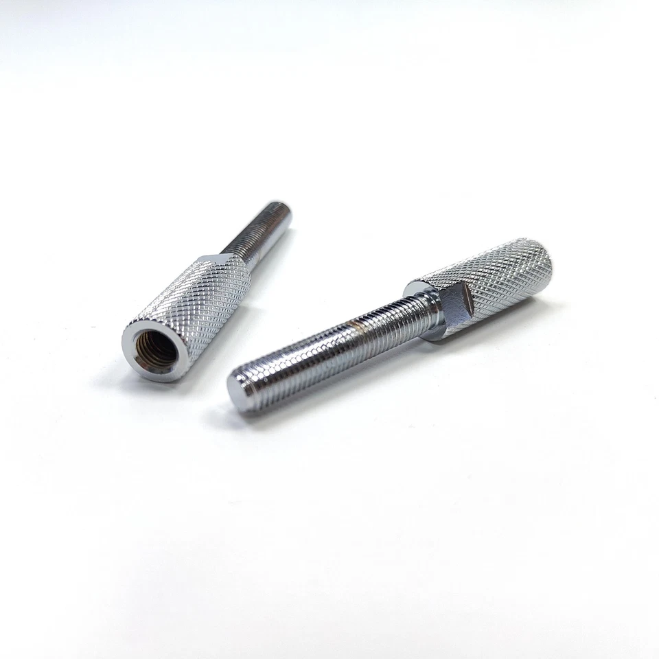 Chrom Mirror Extension w/ Acorn Nut Kits For Harley Touring Glide +3.5”/2.5” Foto 3 de 4