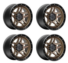 17x8.5 Matte Bronze 0 Offset 5x139.7 Wheels For 11-18 Dodge Ram 1500 4x4 Setof 4