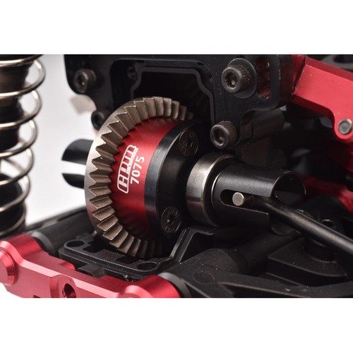 GPM Med. Carbon Steel+7075 Alloy Front/Middle/Rear Diff Case Red for MT410 2.0 - Picture 3 of 3