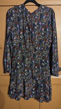 Philosophy Women’s Floral Mid Boho Tunic Lined Zip Back Dress Medium