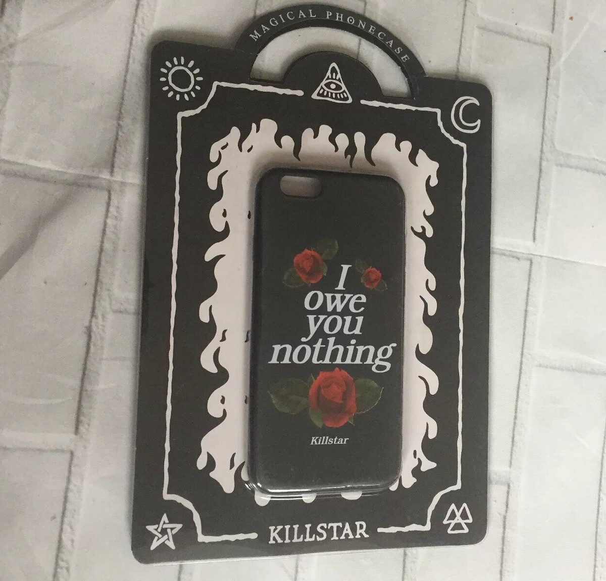 Killstar IPhone Phone case I owe you nothing red Rose's