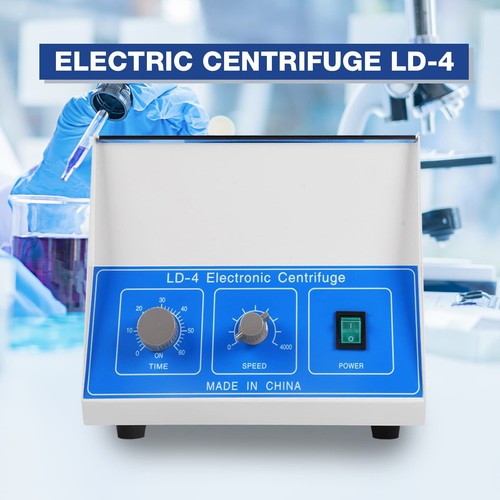 4*100ml Electric Benchtop Centrifuge 4000rpm LD-4 Laboratory Medical Practice - Picture 2 of 7