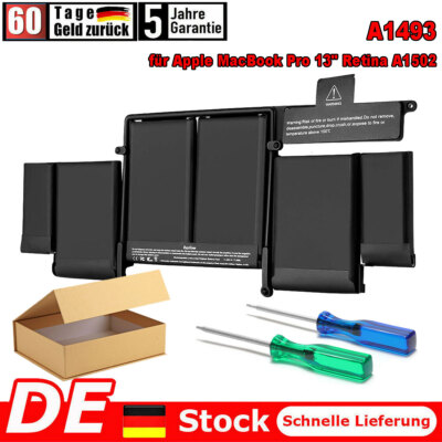 A1493 AKKU Für Apple Macbook Pro 13'' Retina A1502 2013 2014 Batterie DE