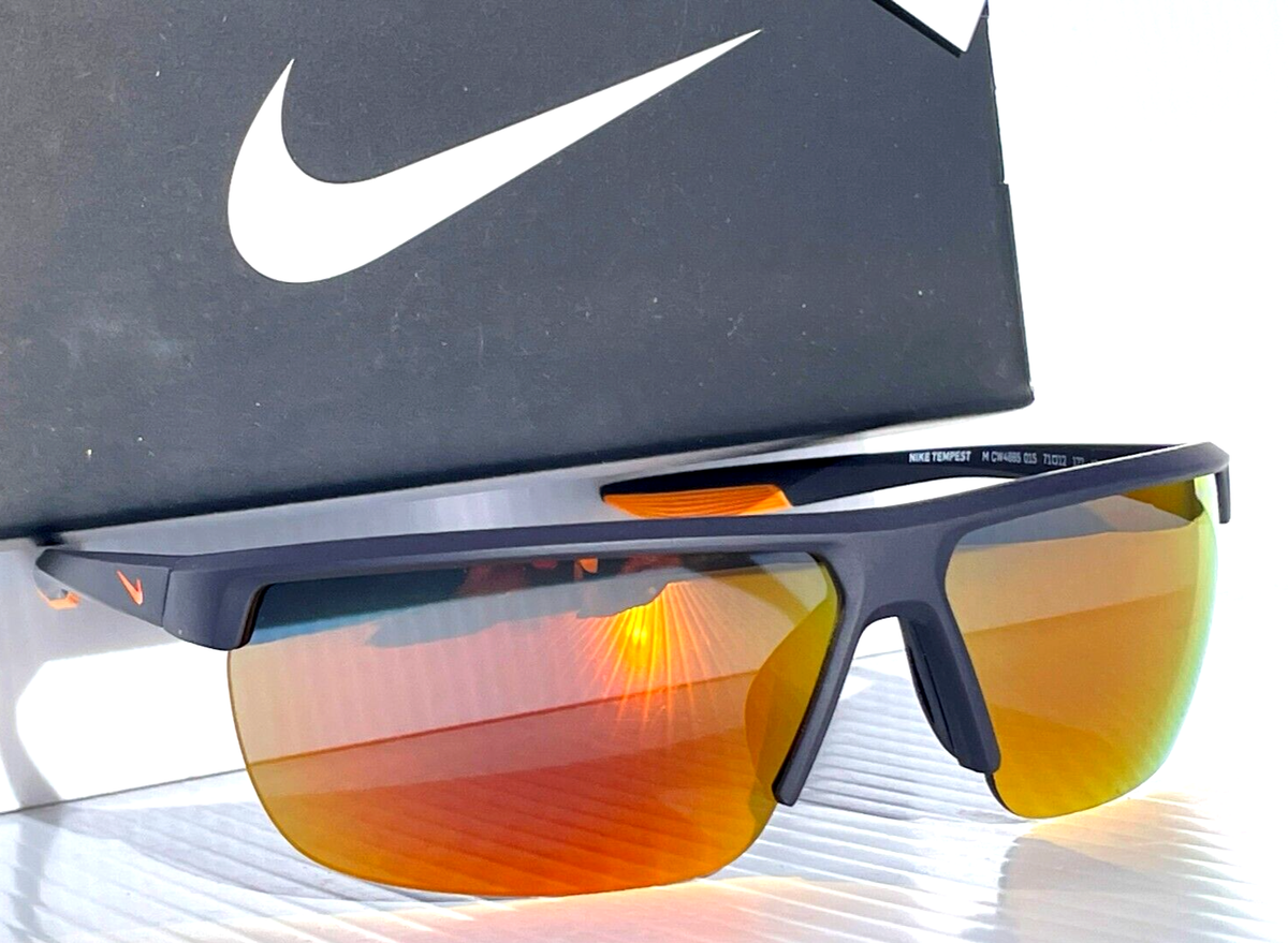 NEW Nike TEMPEST M Matte Gridiron Grey Frame Orange Mirror