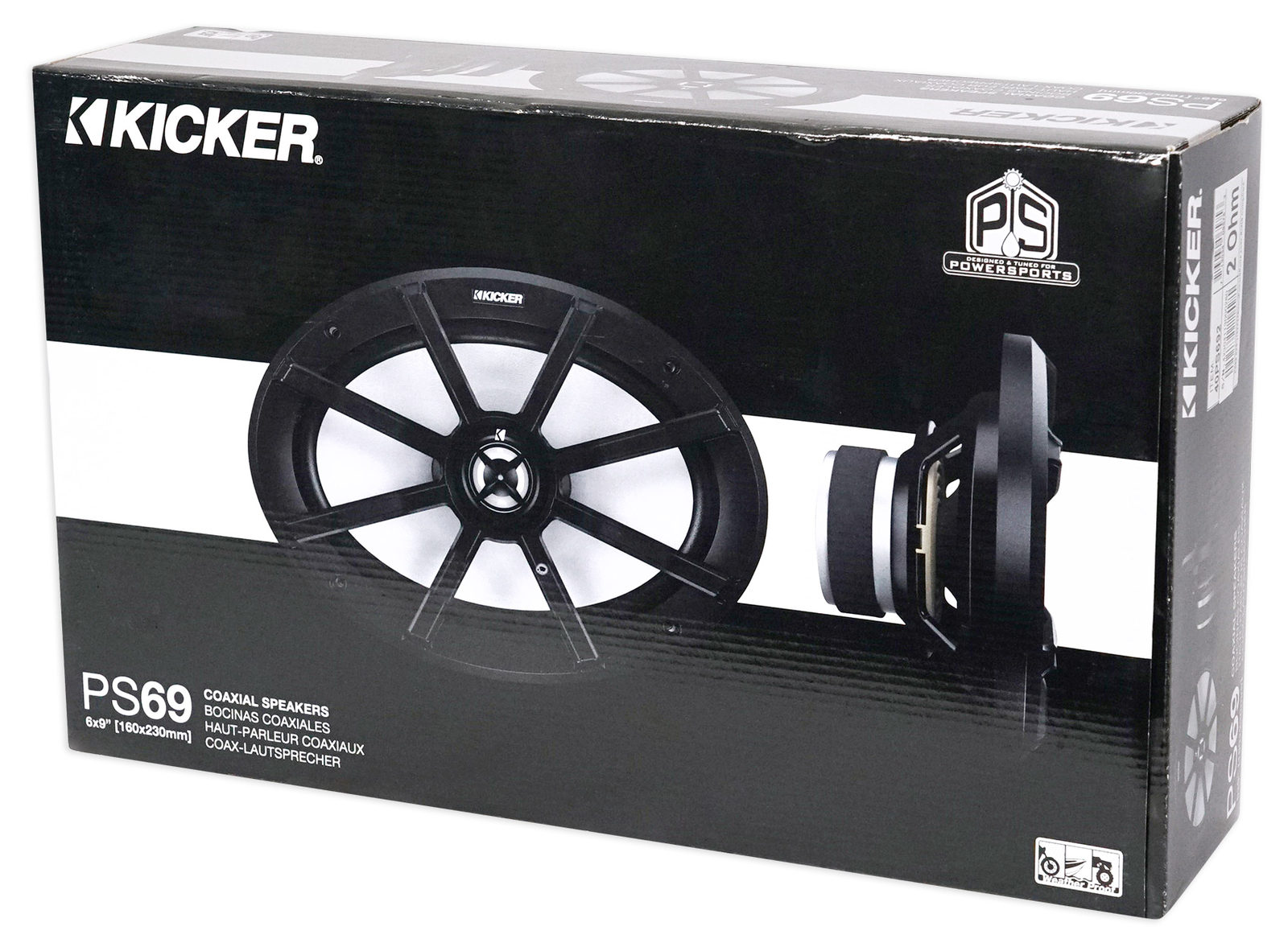 4 Мотоциклетные колонки Kicker 6x9 для PolarisATVUTVRZR Водонепроницаемый провод