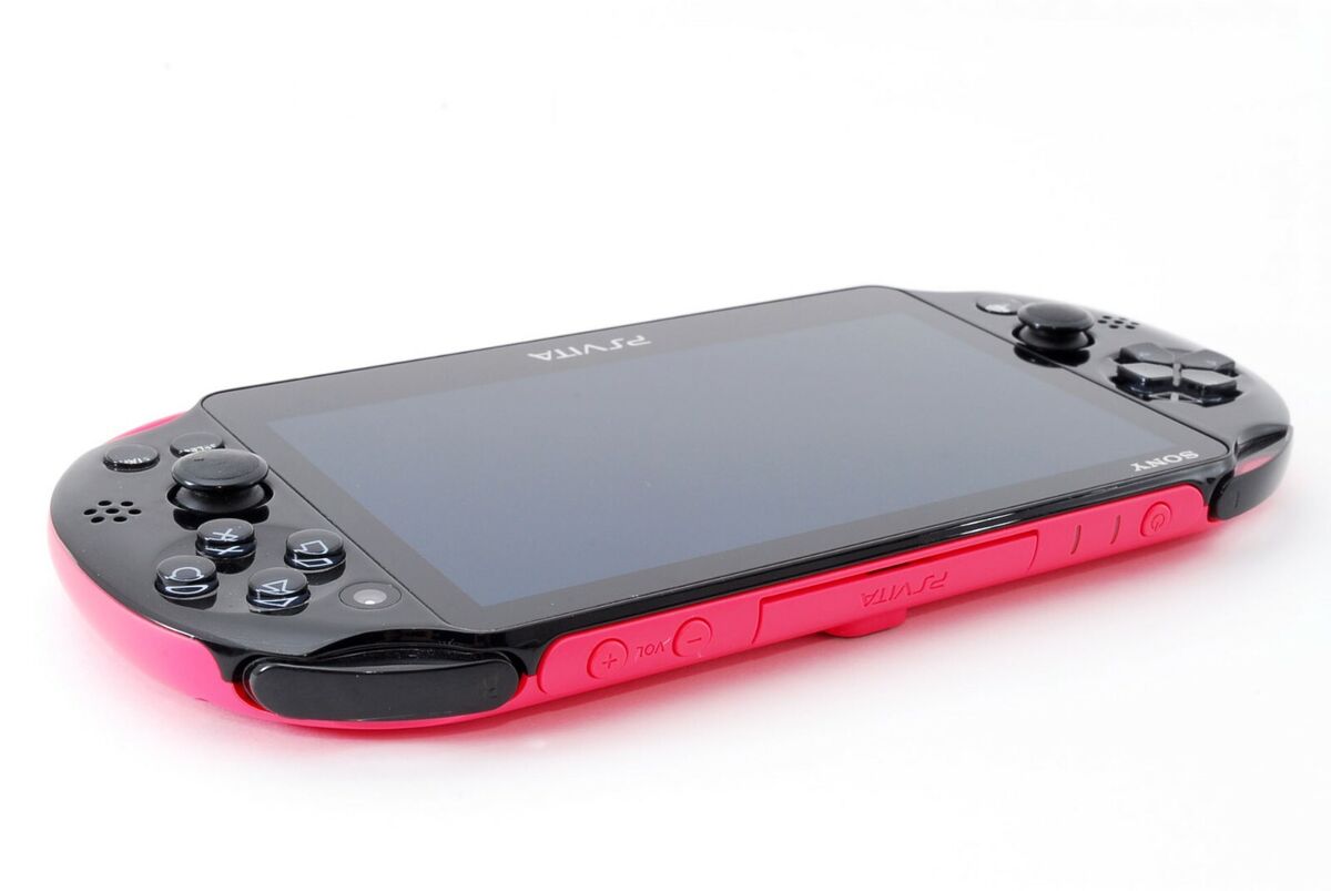 Sony PS Vita Pink Black Slim Playstation PCH-2000 w/ Charger Sony PS Vita Pink Black Slim Playstation PCH-2000 w/ Charger