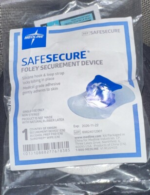 Medline Safesecure Foley Securement Device Lot of 1 Expires 2026