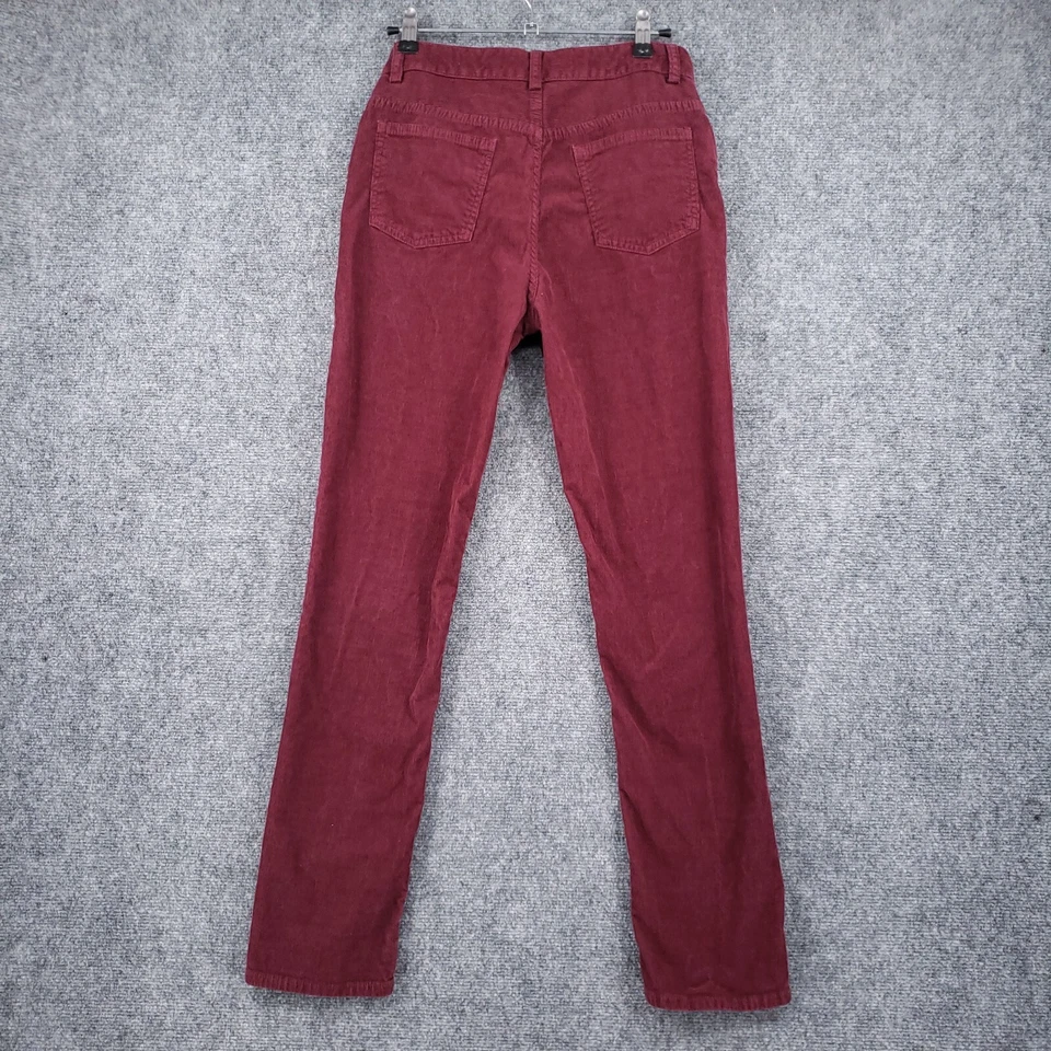 Pantalones Brooks Brothers Niños 14 Rojo Pana Chino Recto Frente Plano Vellón Foto 2 de 4