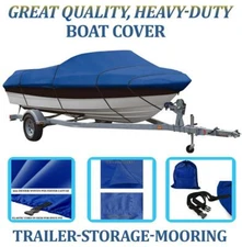 BLUE BOAT COVER FITS DUNBAR SKI AND FISH 180 2006-2012