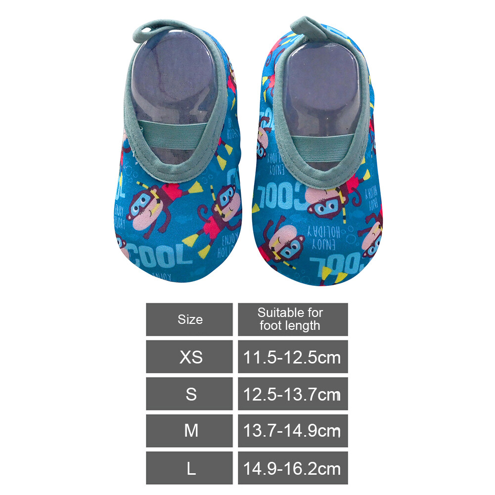 SAOLA Scarpe da bambino suola piatta suola morbida asciugatura rapida calzini scarpe per bambini (blu scuro L)