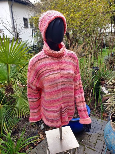 Kuschelpulli für den Lagenlook***oversize**S-L**Unikat**Handmade - Bild 2 von 5