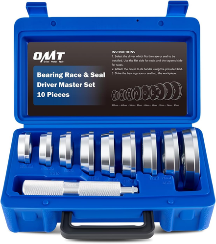 Orion Motor Tech Bearing Press Kit, 10Pc Bearing Race and Seal Driver Set with S - Picture 12 of 12