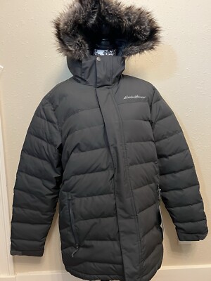 EDDIE BAUER Men s Boundary Pass Down Parka Dark Smoke M Medium New NWT