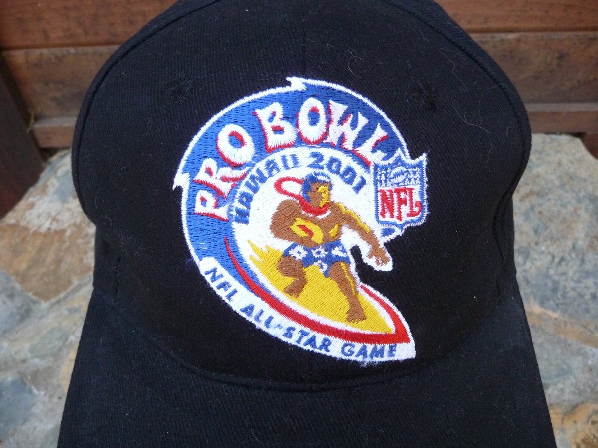 Vintage 2001 Pro Bowl NFL Snapback Hat Cap Hawaii Surfer UK