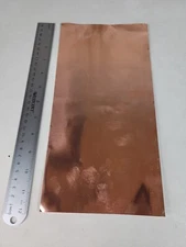 COPPER SHEET 12" x 6" THICK GAUGE .005" JEWELRY CRAFT METAL
