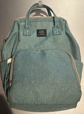 Land Mommy  Babybag Green Bookbag For A Chic Mom Preowned Plenty Of Pockets