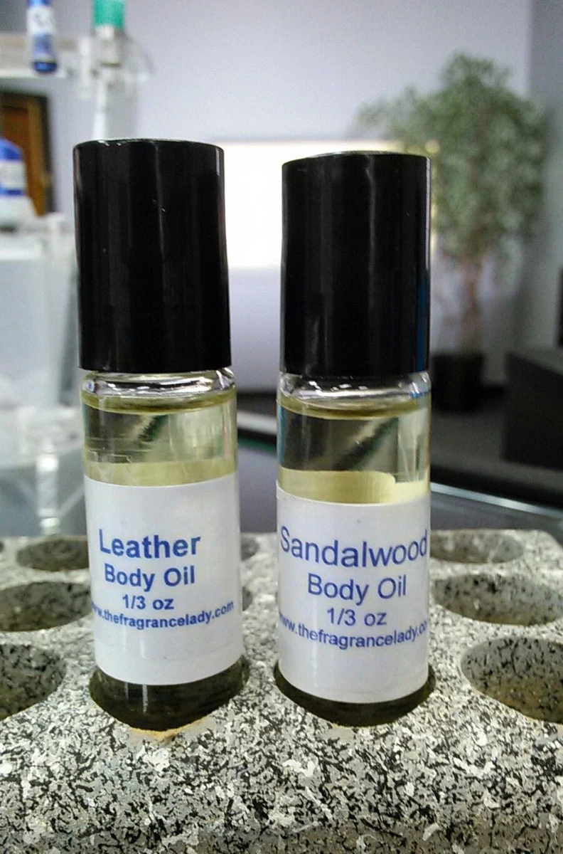 Sandalwood Coconut Cologne Body Oil Fragrance Mens 1 3 Roll On One Bottle