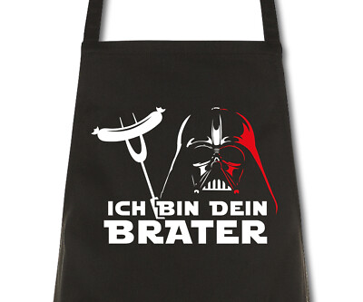 Schürze Männer Ich bin dein Brater Grillschürze Küchenschürze Kochschürze