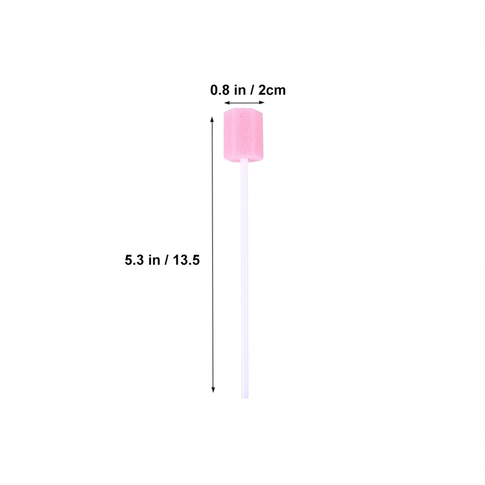 400x Disposable Oral Care Sponge Swabs Tooth Cleaning Mouth Swab With Sticks US