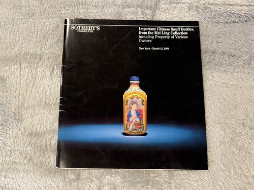 SOTHEBY'S AUCTION CATALOG MARCH 15 1984 CHINESE SNUFF BOTTLES MEI LING