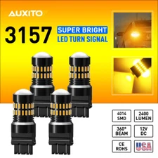 4X 48 SMD 3157 Yellow Amber LED Turn Signal Lights 3057 4157NA 3156 3457A Bulbs
