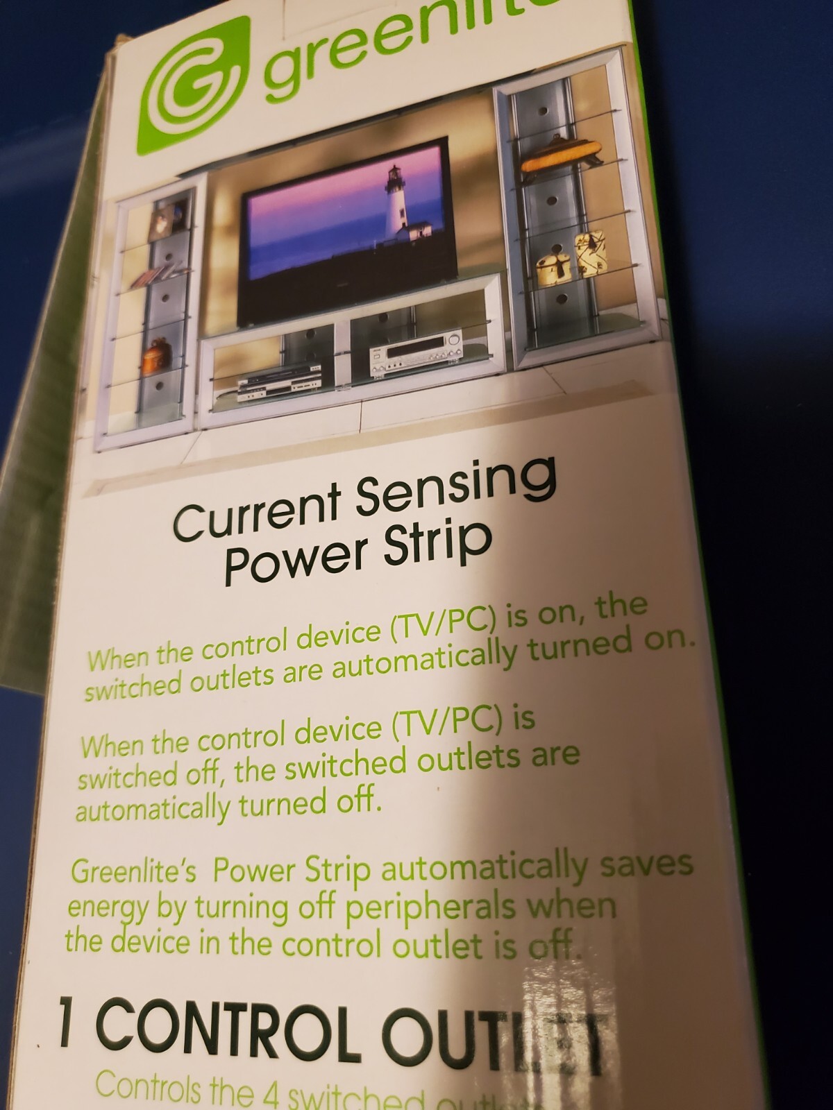 NEW Greenlite Advanced SMART Power Strip 7 Outlets 3 Ft, Cord 1440