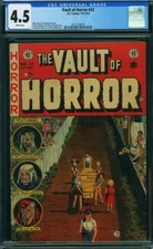 VAULT OF HORROR #33 EC COMICS GOLDEN AGE CGC 4.5 GRADED! PRE CODE HORROR!
