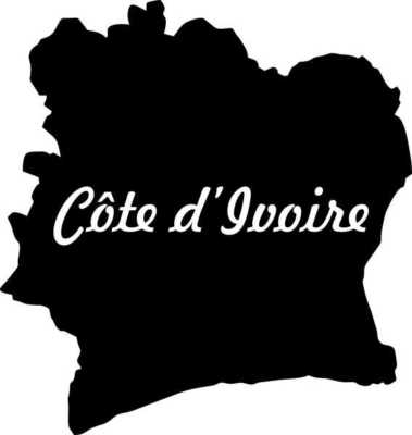 2x Auto Aufkleber Elfenbeinküste IVORY COAST 11x10 cm konturg. 2x Decal Sticker 