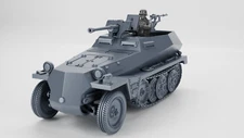 German_Tanks and Vehicles_Wargame3D_28MM 1/56_Unpainted_WWII
