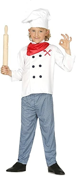 Guirca Costume Carnevale Vestito Divisa da Chef Cuoco per Bambino