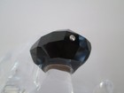 RARE DANIEL SWAROVSKI LARGE BLACK CRYSTAL NIRVANA & DIAMOND RING UK SIZE L