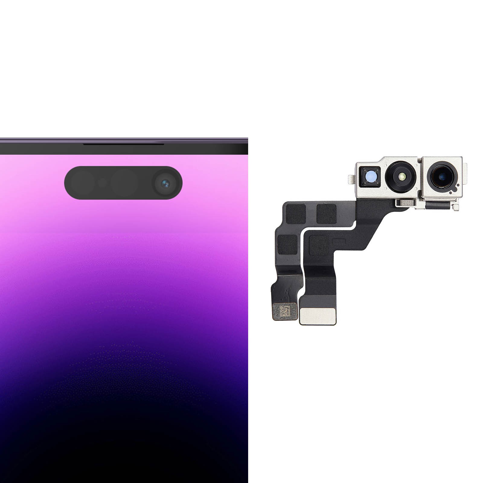 Caméra avant iPhone 14 Pro Max Clappio idéale pour vlogging et appels FaceTime - 3