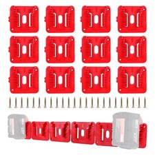 12 Pack Battery Holder for Milwaukee M18 18V Battery Mounts Dock Holder Fit f...