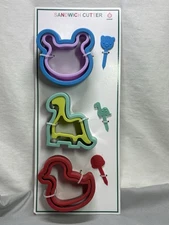 Crescent Enterprise Sandwich Cutter Set 9 Pcs Bear, Dinosaur, Duck- Brand New!