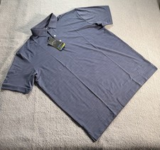Callaway Polo Shirt Mens Large Blue Opti-Dri Golf Performance Stretch New