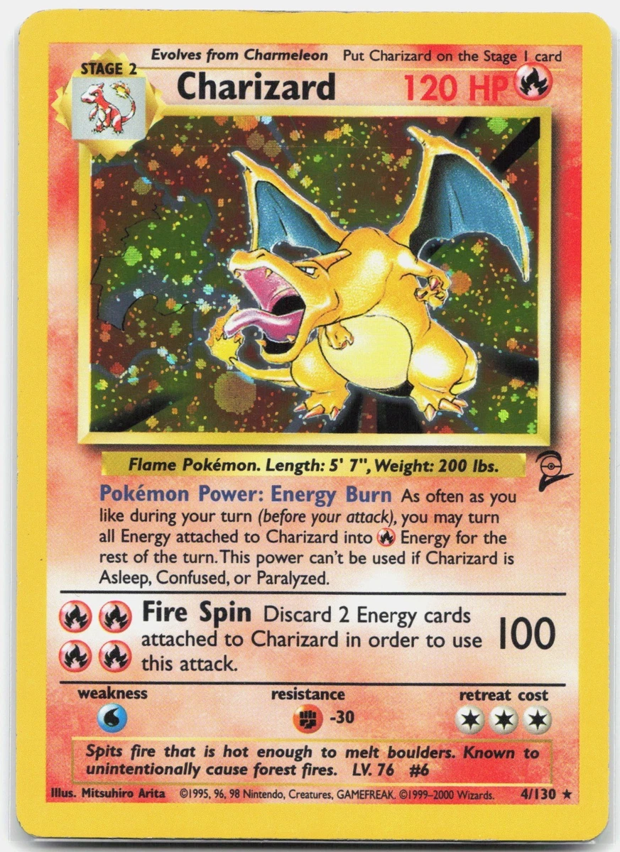 Preços baixos em Charizard Pokémon TCG Holo Conjunto Base Rara 2