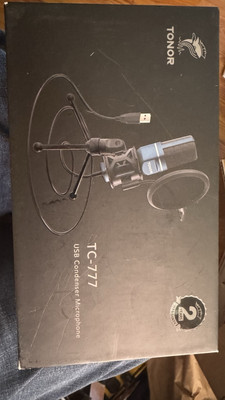 Tonor TC-777 USB Condenser Microphone, Cardioid Tripod Pop Filter Gaming Podcast