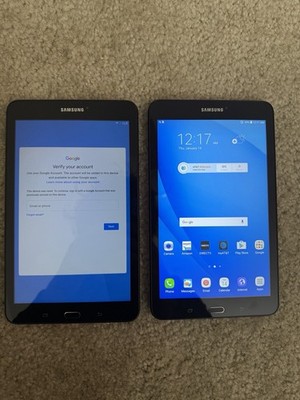 2 X Samsung Galaxy Tab E 16GB, Wi-Fi+, 9.6 inch Tablet - Black